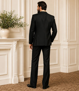 70s Men’s Black 3 Piece Suit