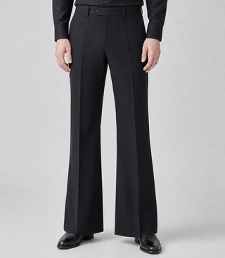 70s Men's Light Blue Double Breasted Wedding Suit Pant - Suit Heritage