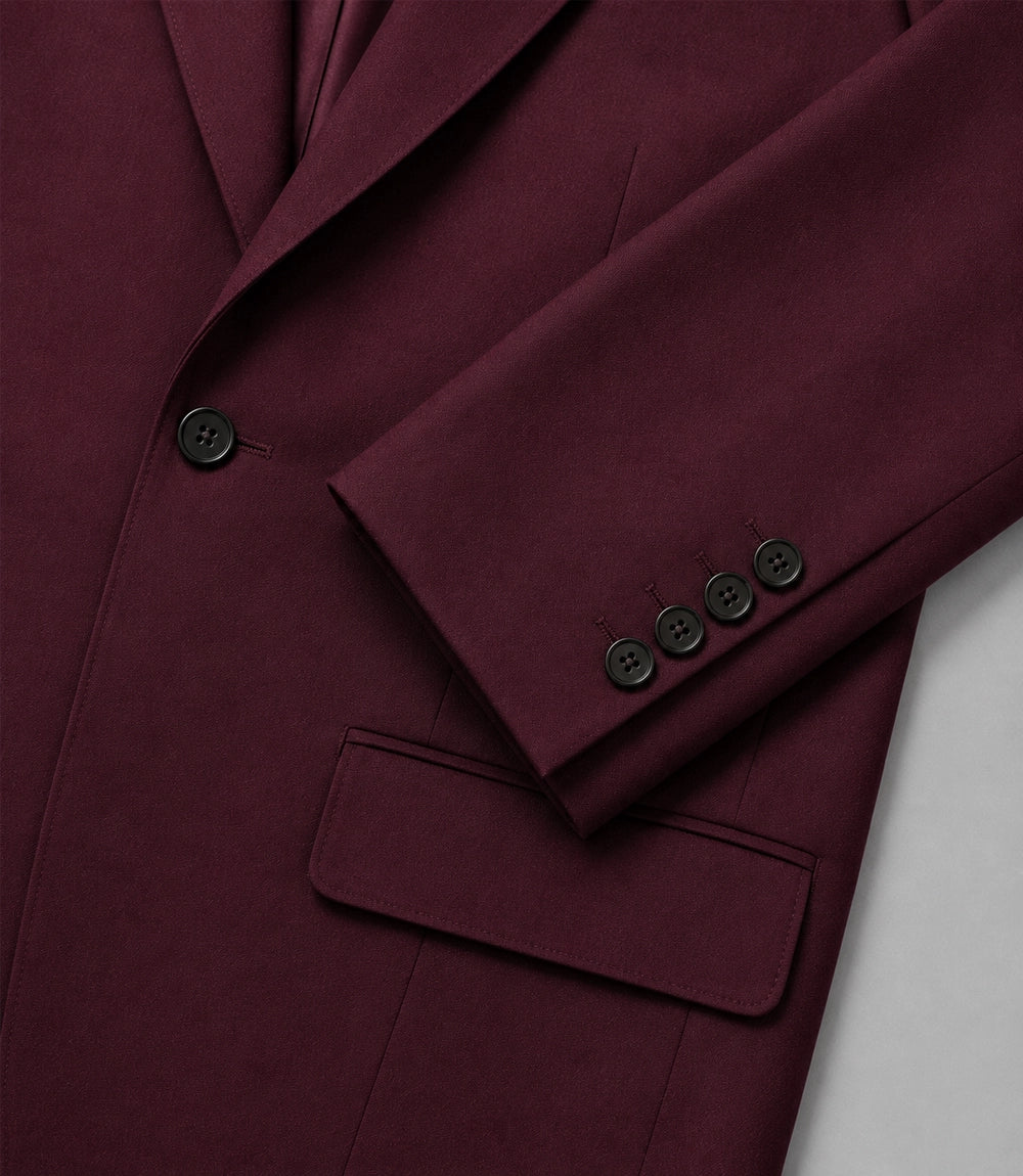 70s Men's Vintage Burgundy Retro Wedding Suit  Fabric - Suit Heritage