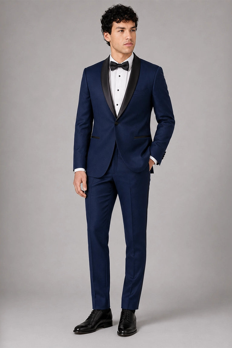 Herren Blau Black Tie Event Tuxedo - Suit Heritage