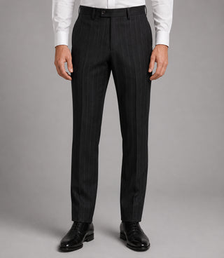 Men's Cotton Pinstripe Double Breasted 2 Piece Suit