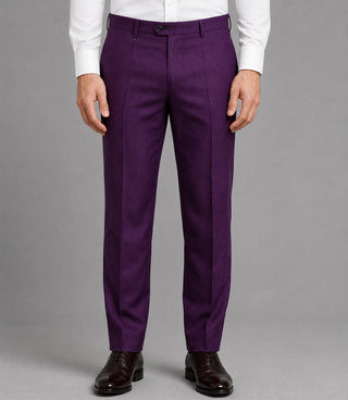 Men's Purple Joker 3 Piece Wedding Suit