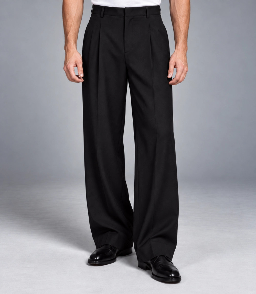 Men’s Black Cropped Blazer Suit Pant -  Suit Heritage