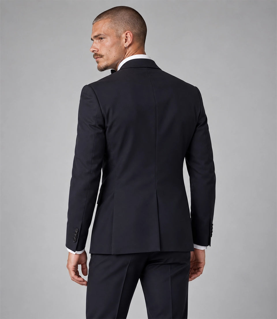 Men's Black Formal 2 Piece Tuxedo Back - Suit Heritage