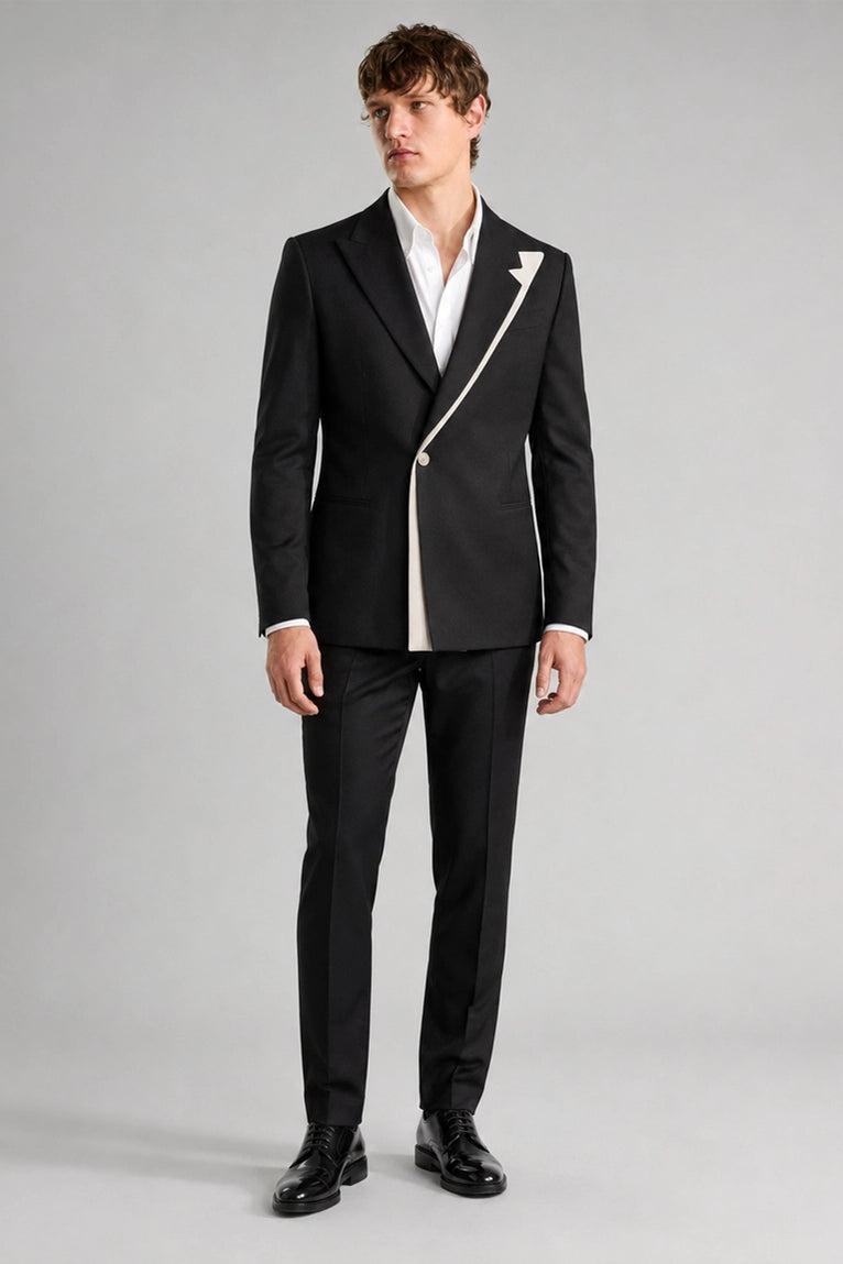 Men's Black Formal Groom Wedding Suit -  Suit Heritage