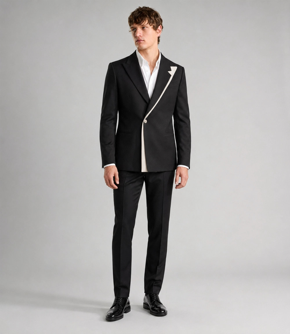 Men's Black Formal Groom Wedding Suit -  Suit Heritage