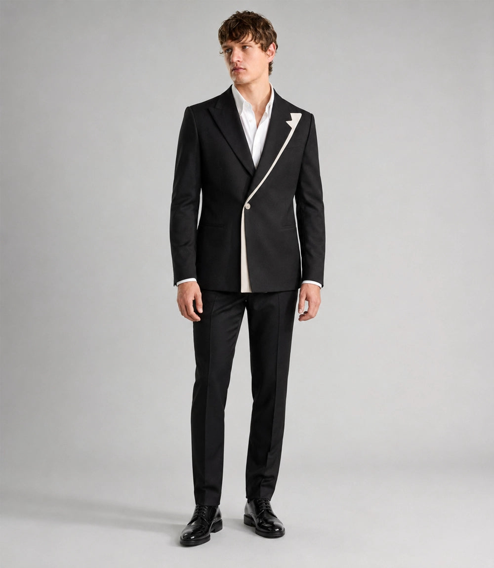 Men's Black Formal Groom Wedding Suit -  Suit Heritage