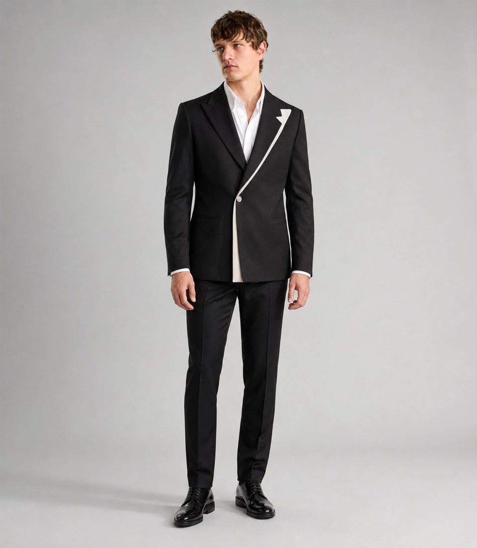 Men's Black Formal Groom Wedding Suit -  Suit Heritage