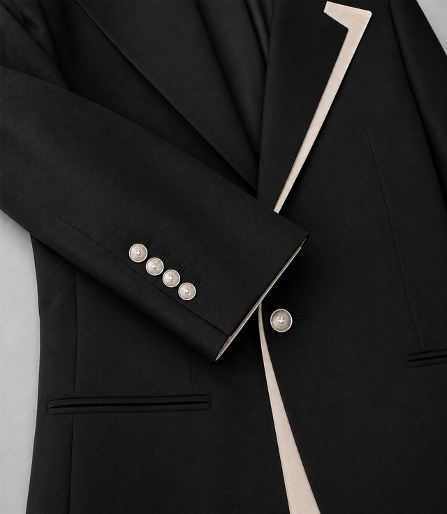Men's Black Formal Groom Wedding Suit Fabric -  Suit Heritage
