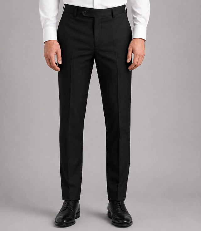Men's Black Formal Groom Wedding Suit Pant -  Suit Heritage