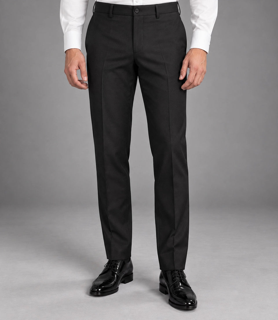 Men's Black Glitter Shawl Lapel Tuxedo Pant - Suit Heritage