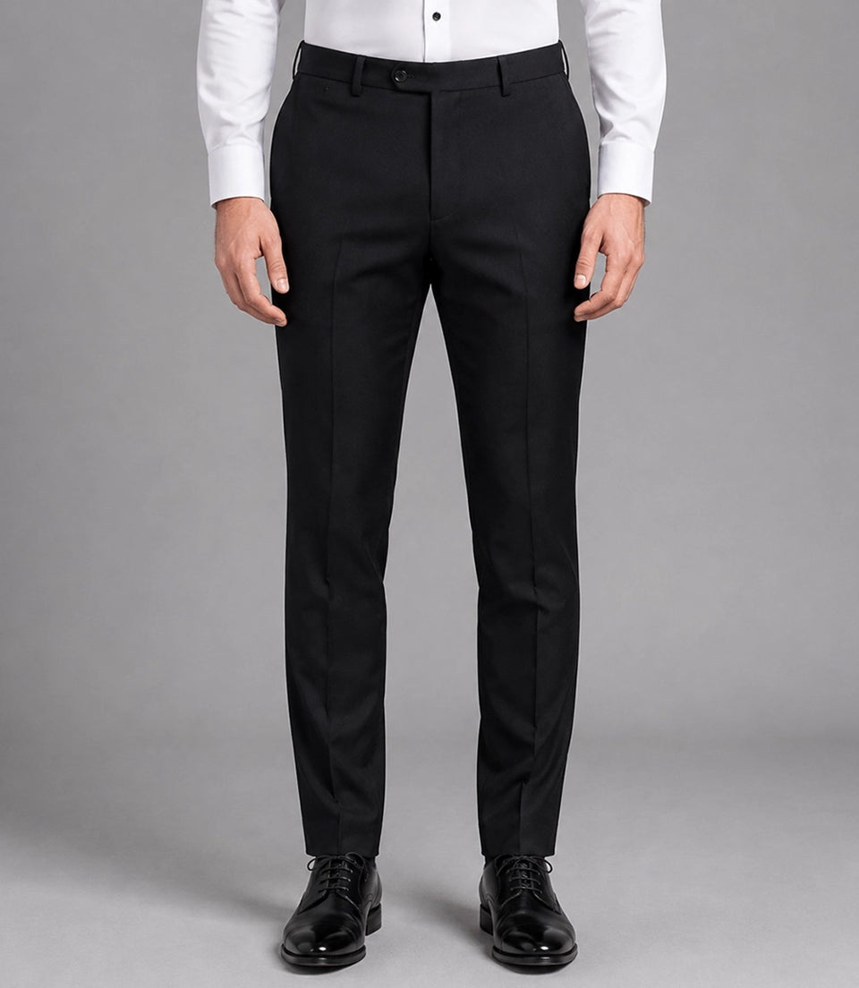 Men's Black Groomsmen Wedding Suit Pant  -  Suit Heritage