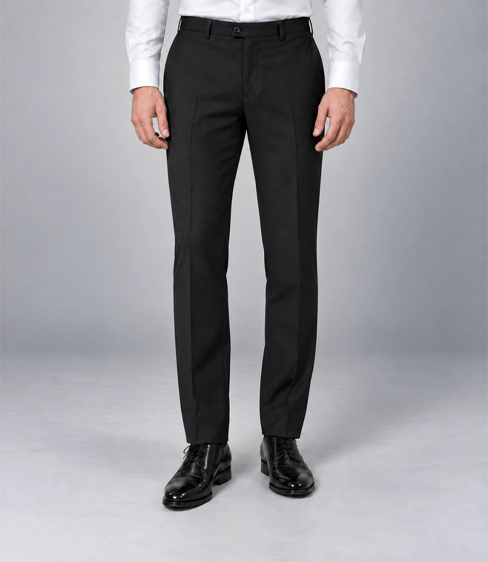 Men's Black Sequin Velvet Tuxedo Pant - Suit Heritage