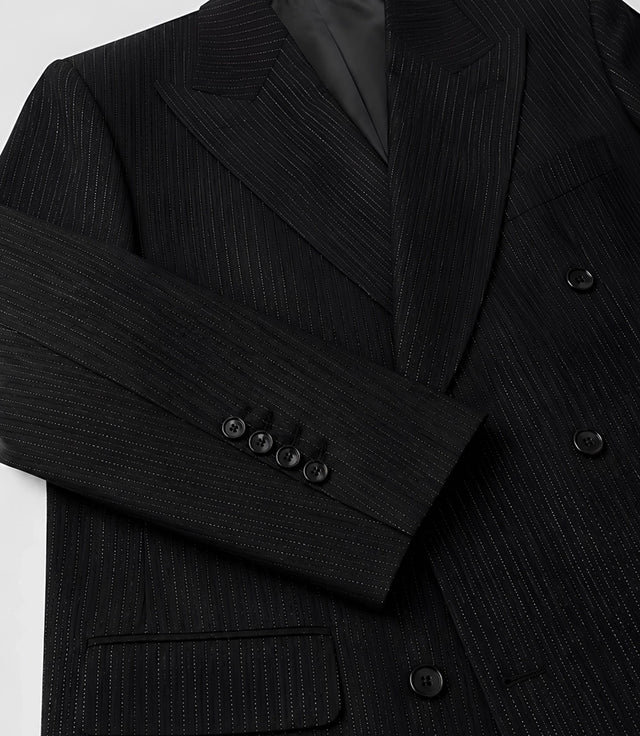 Men's Black Tailored Fit Milano Suit Blazer - Suit Heritage