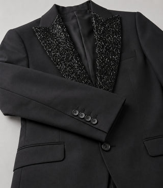 Men's Black Wedding 3 Piece Tuxedo Fabric - Suit Heritage