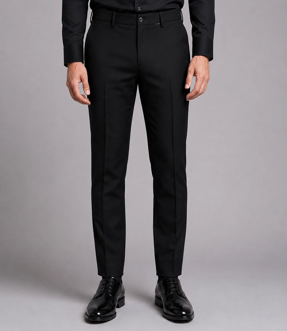 Men's Black Western Hand Embroidered Suit Pant - Suit Heritage