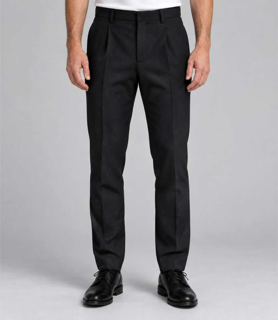 Men's Black & White Houndstooth Cropped Suit Pant -  Suit Heritage
