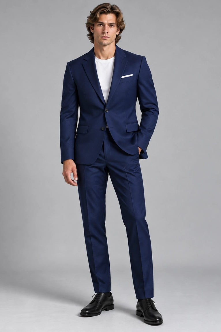 Men's Blue Casual  2 Piece Suit -  Suit Heritage