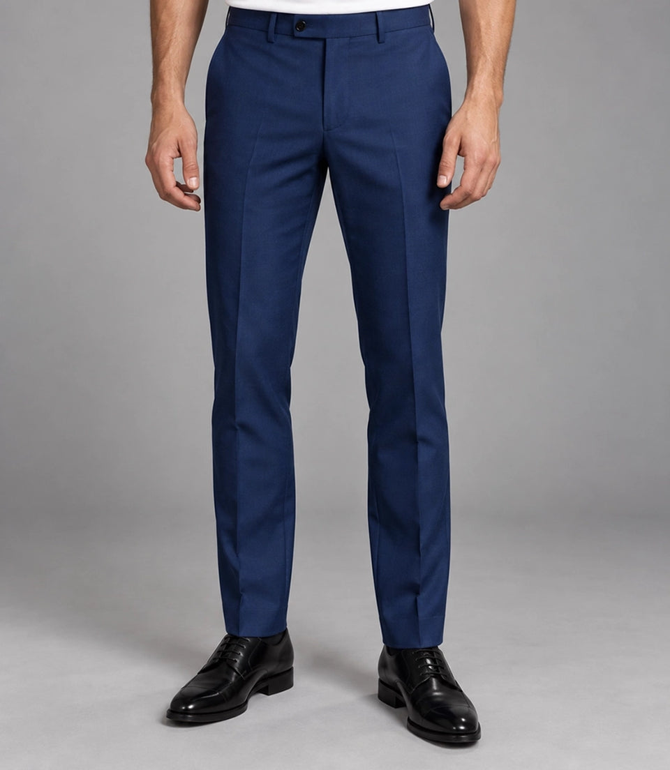 Men's Blue Casual  2 Piece Suit Pant -  Suit Heritage