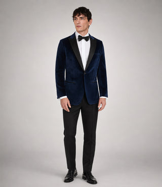Men's Blue Velvet Tuxedo - Suit Heritage