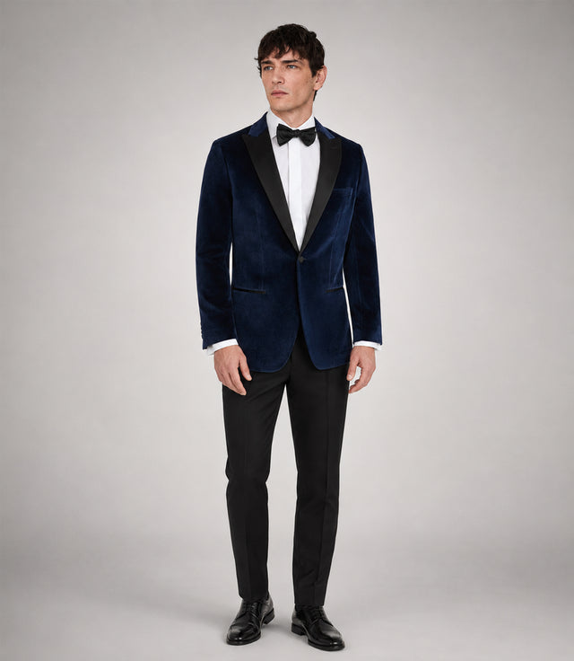Men's Blue Velvet Tuxedo - Suit Heritage