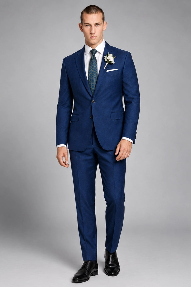 Men's Blue wedding 2 Piece Suit -  Suit Heritage