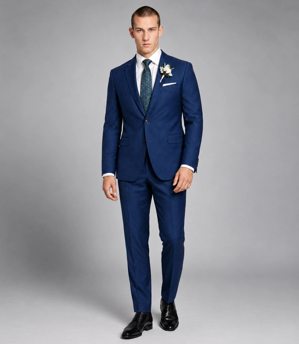 Men's Blue wedding 2 Piece Suit -  Suit Heritage