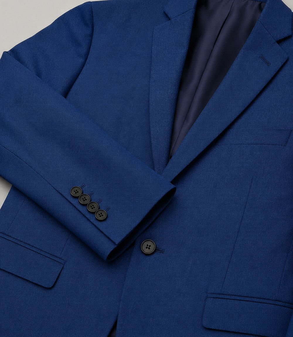 Men's Blue wedding 2 Piece Suit  Fabric -  Suit Heritage