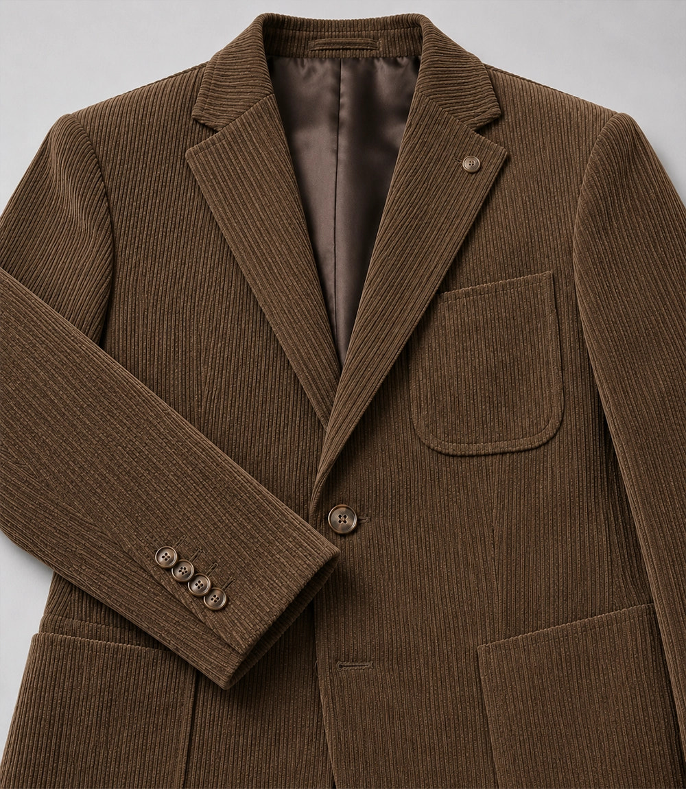 Men's Brown Corduroy 2 Piece Suit Blazer - Suit Heritage