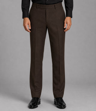 Men's Brown Double Breasted 2 Piece Pant - Suit Heritage