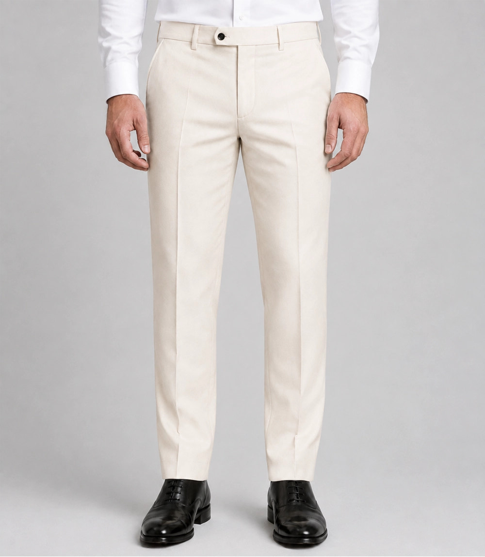 Men's Burgundy And Ivory Wedding Velvet Suit  Pant - Suit Heritage