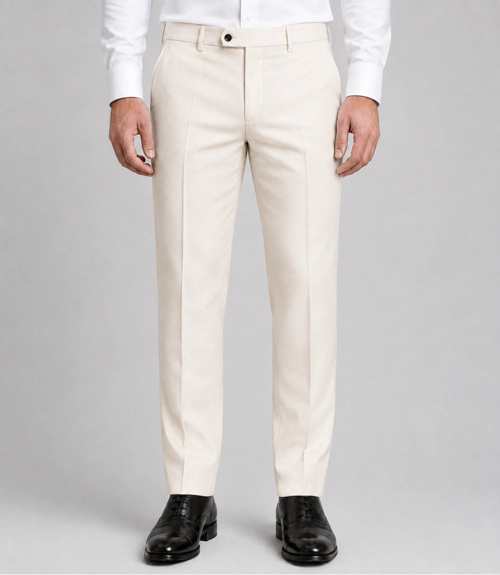 Men's Burgundy And Ivory Wedding Velvet Suit  Pant - Suit Heritage