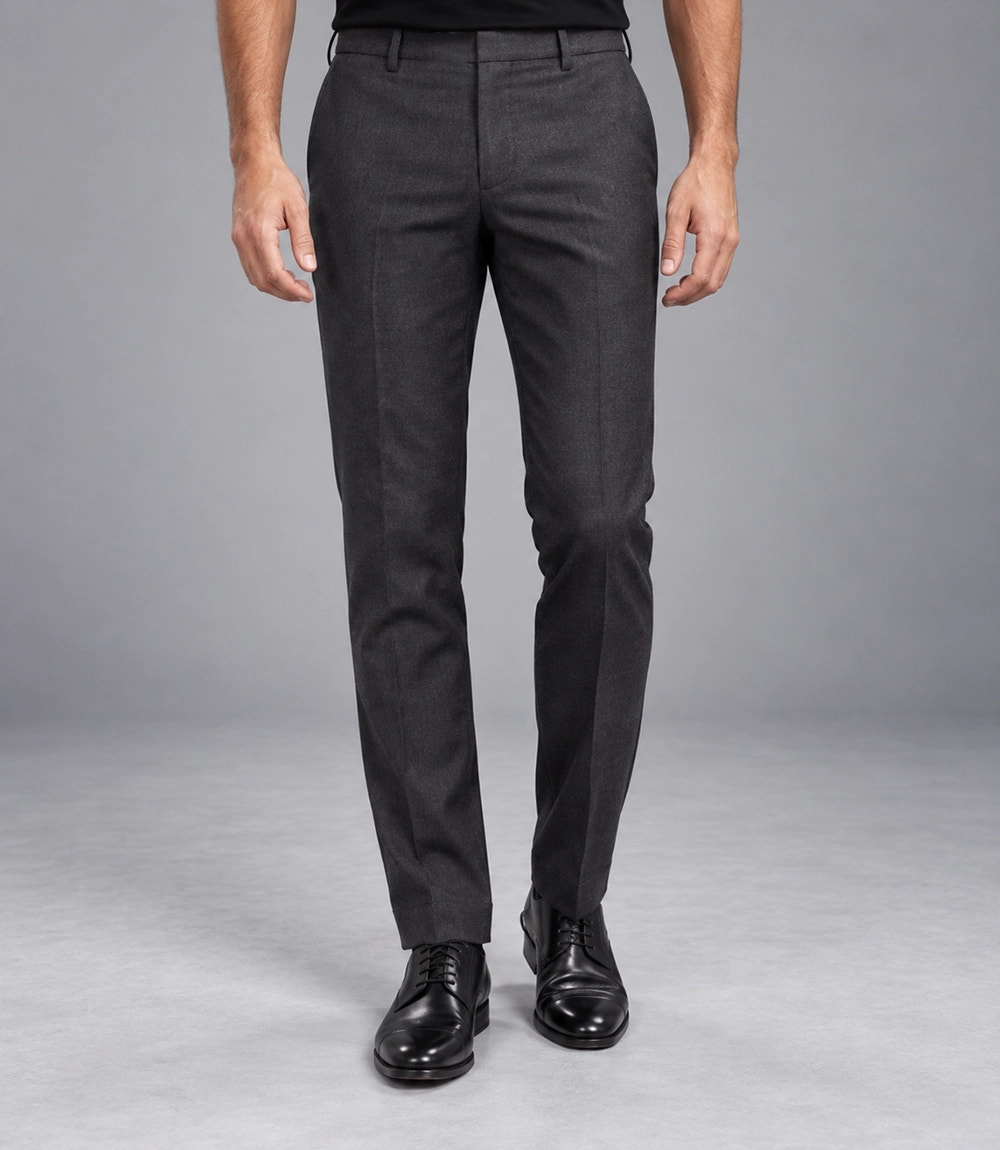 Men's Charcoal Casual 2 Piece Suit Pant  -   Suit Heritage