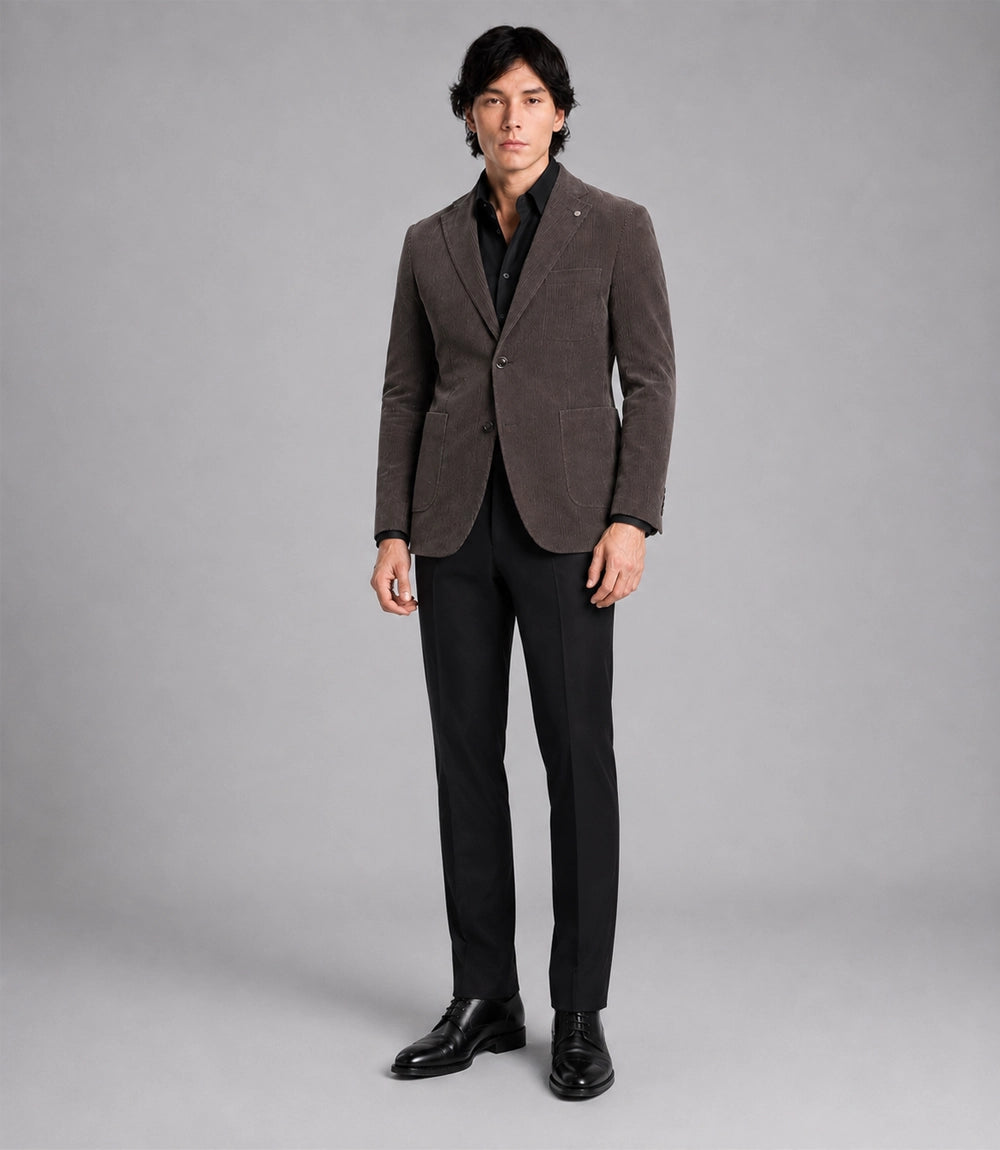 Men's Chocolate Brown Corduroy 2 Piece Suit - Suit Heritage
