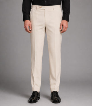 Men's Cream Double Breasted 2 Piece Pant - Suit Heritage