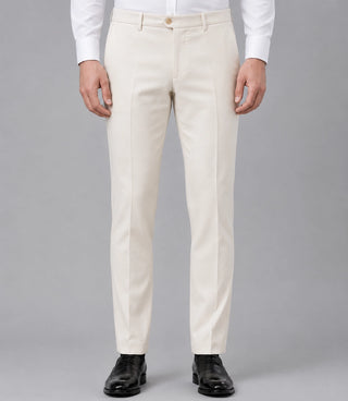 Men's Cream Double Breasted Wedding 3 Piece Suit Pant -  Suit Heritage