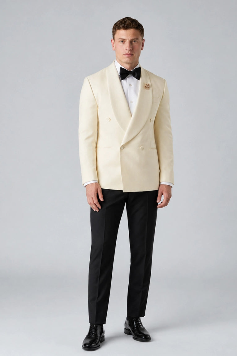 Men's Cream Groomsmen Wedding Suit -  Suit Heritage