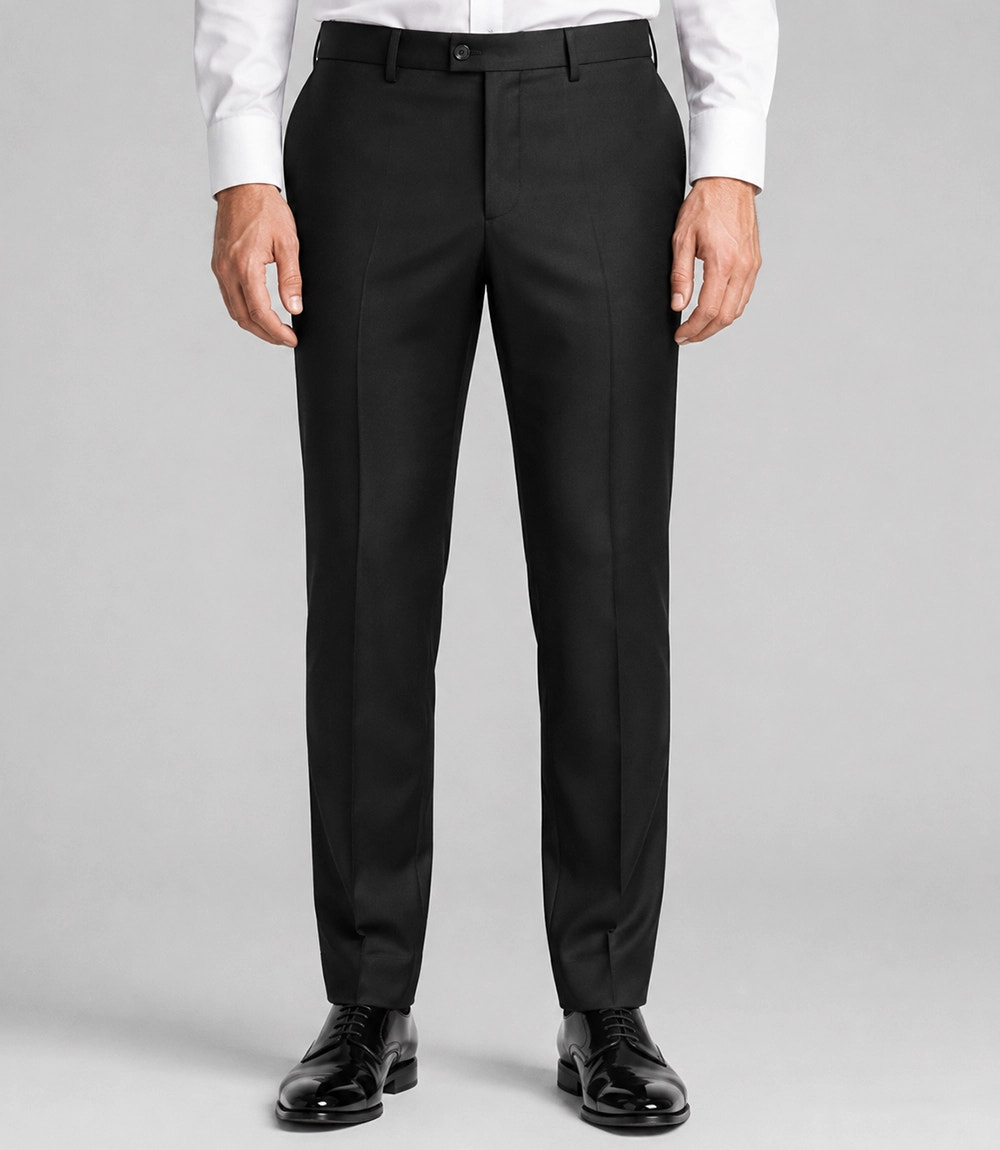 Men's  Double Breasted black Groomsmen Tuxedo Pant   -  Suit Heritage