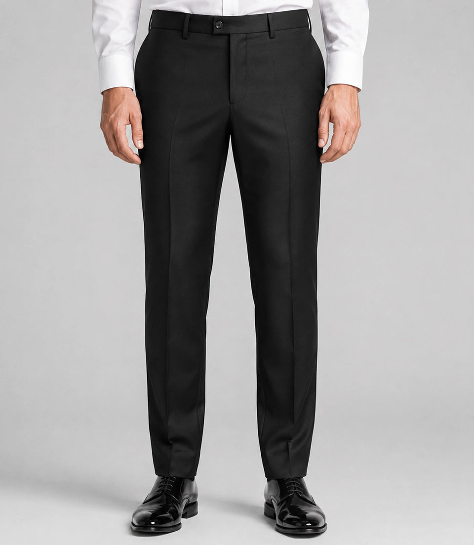 Men's  Double Breasted black Groomsmen Tuxedo Pant   -  Suit Heritage