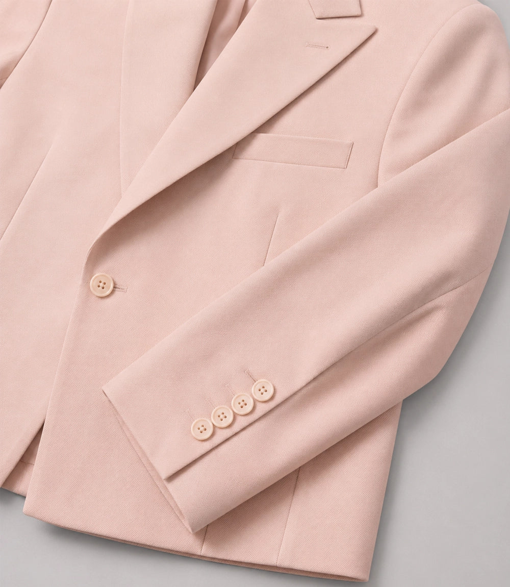 Men's Formal Crop Blush Pink Wedding Suit  Fabric - Suit Heritage