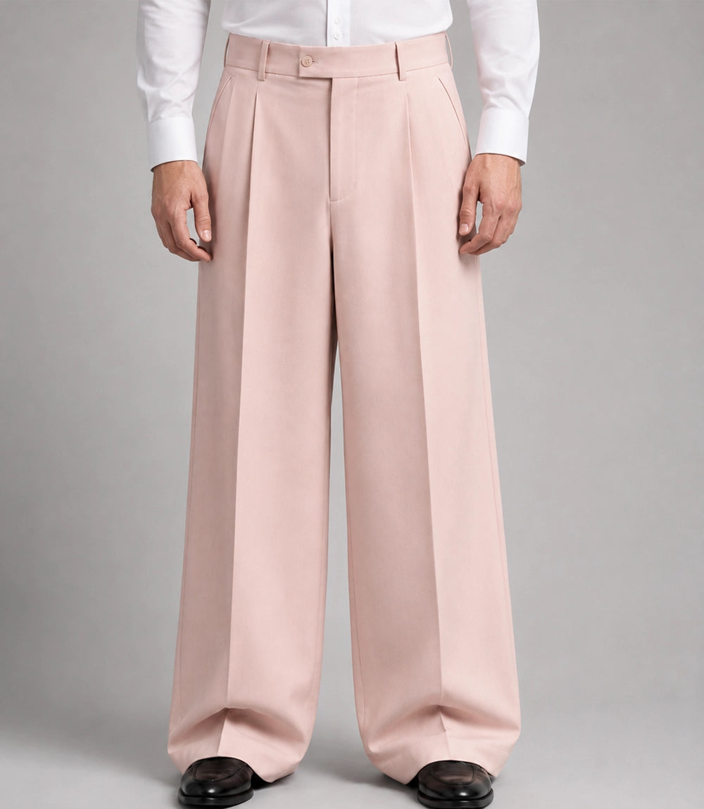 Men's Formal Crop Blush Pink Wedding Suit  Pant - Suit Heritage