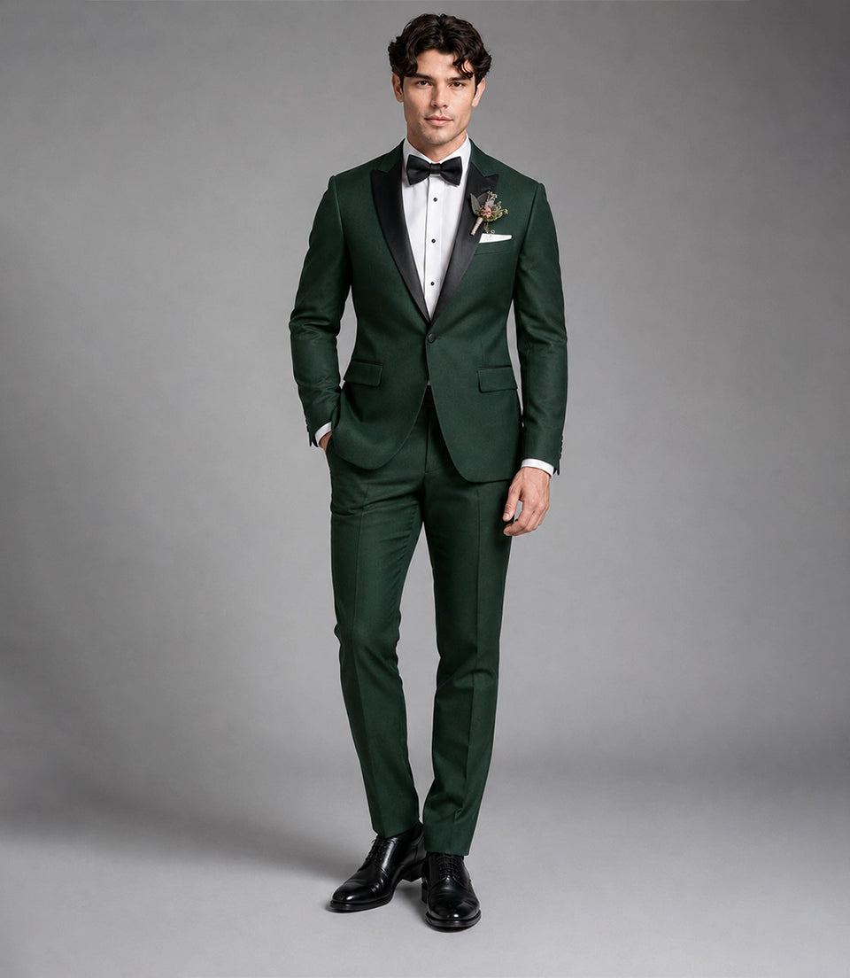 Men's Green Groomsmen 2 Piece Suit -  Suit Heritage