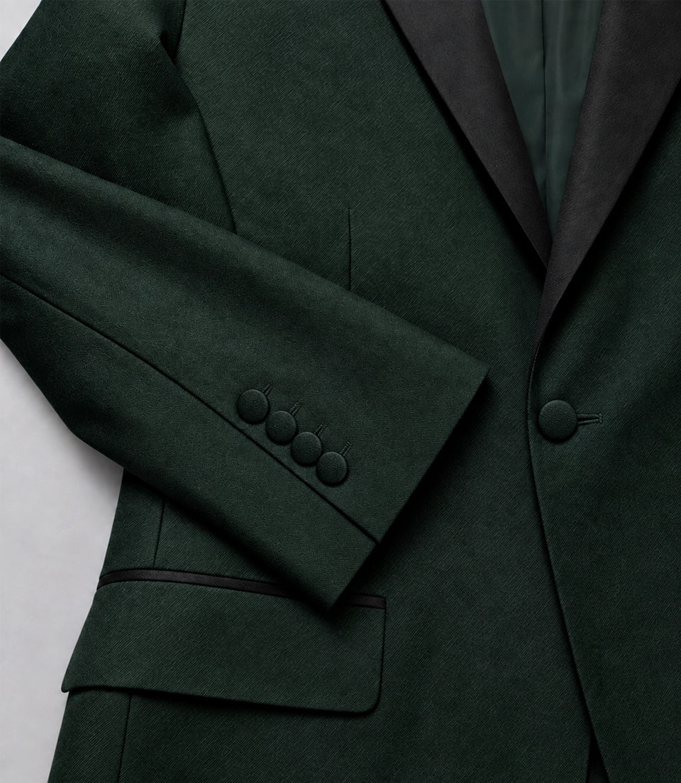 Men's Green Groomsmen 2 Piece Suit Fabric   -  Suit Heritage