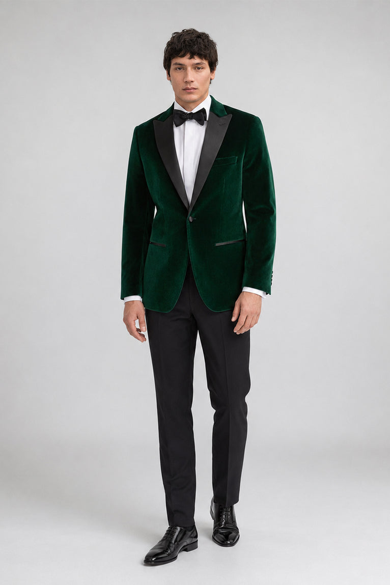Men's Green Velvet Tuxedo - Suit Heritage
