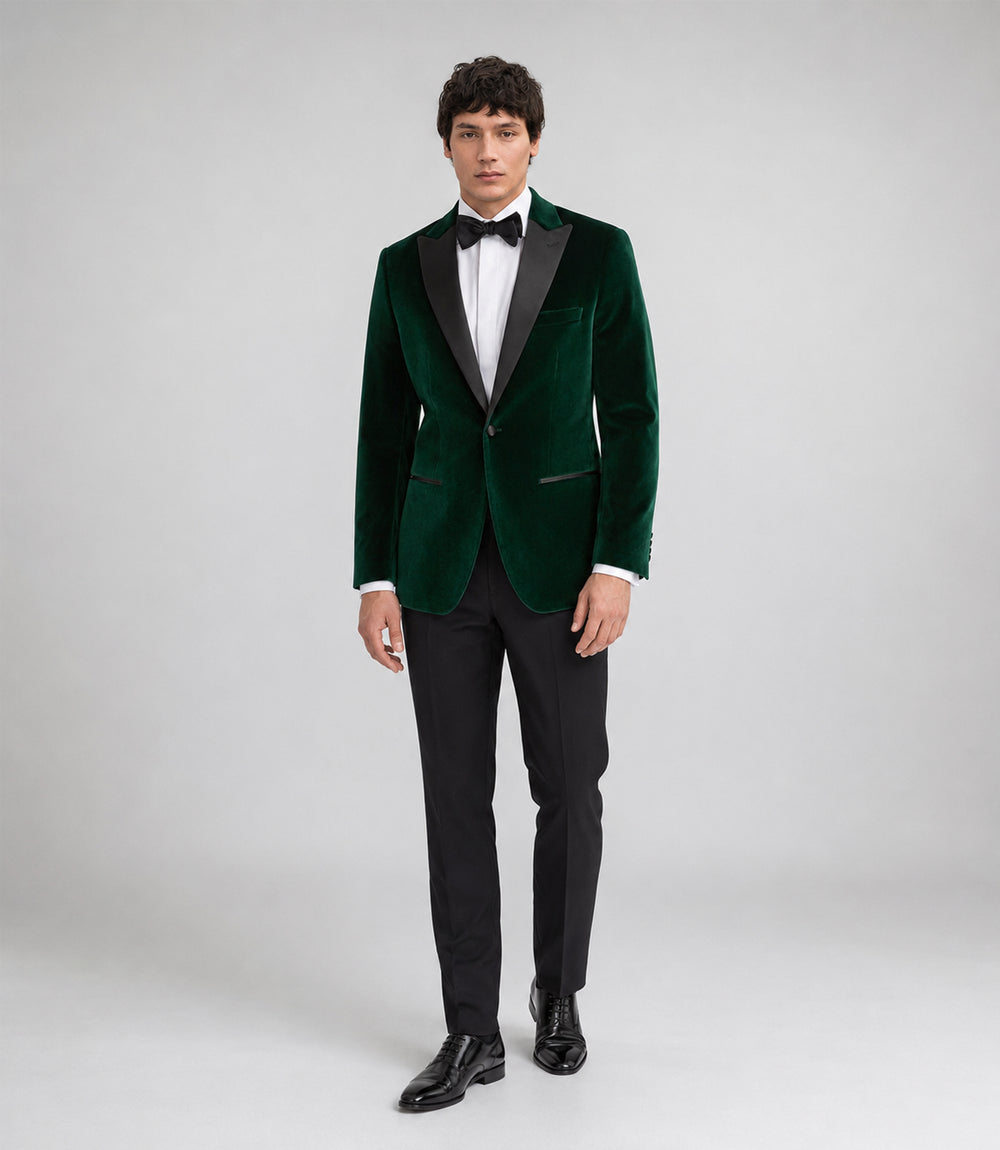Men's Green Velvet Tuxedo - Suit Heritage