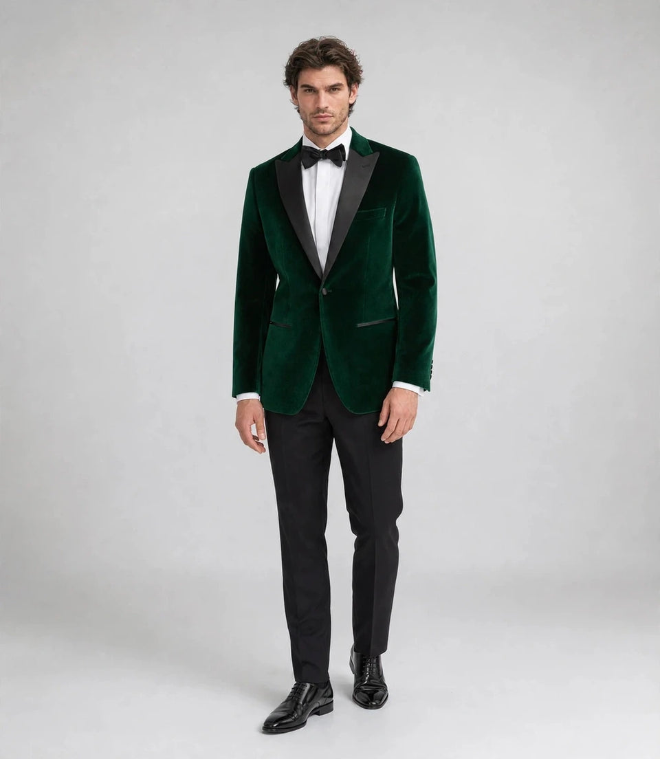 Men's Green Velvet Tuxedo -  Suit Heritage