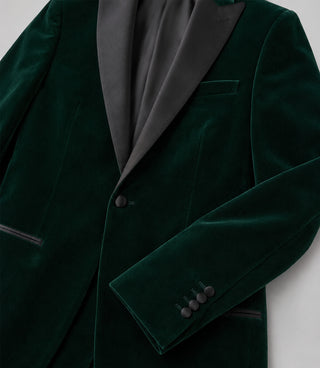 Men's Green Velvet Tuxedo Fabric - Suit Heritage