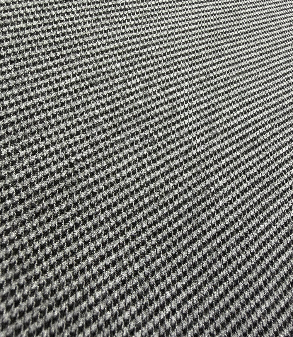 Men's Grey Houndstooth Cotton 2 Piece Suit Fabric Swatch - Suit Heritage