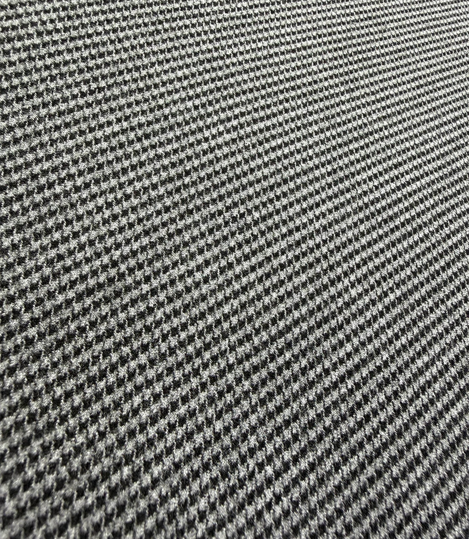 Men's Grey Houndstooth Cotton 2 Piece Suit Fabric Swatch - Suit Heritage