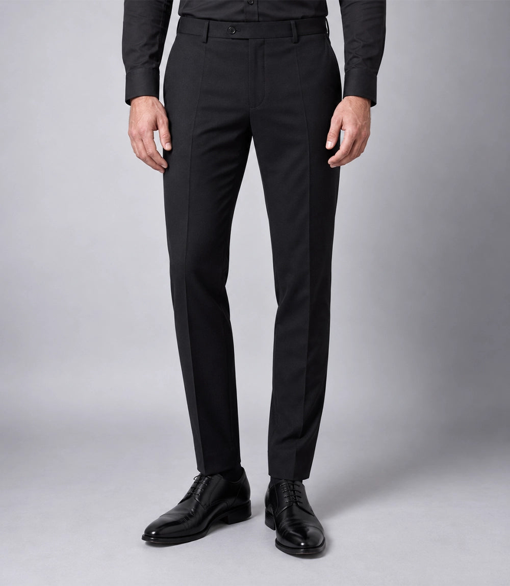 Men's Grey Houndstooth Cotton 2 Piece Suit Pant - Suit Heritage